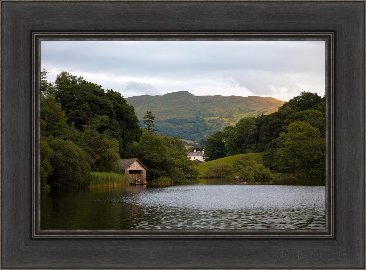 Plate 1 - Rydal Water Cottage Open Edition Canvas / 24 X 16 Black 30 1/2 22 Art