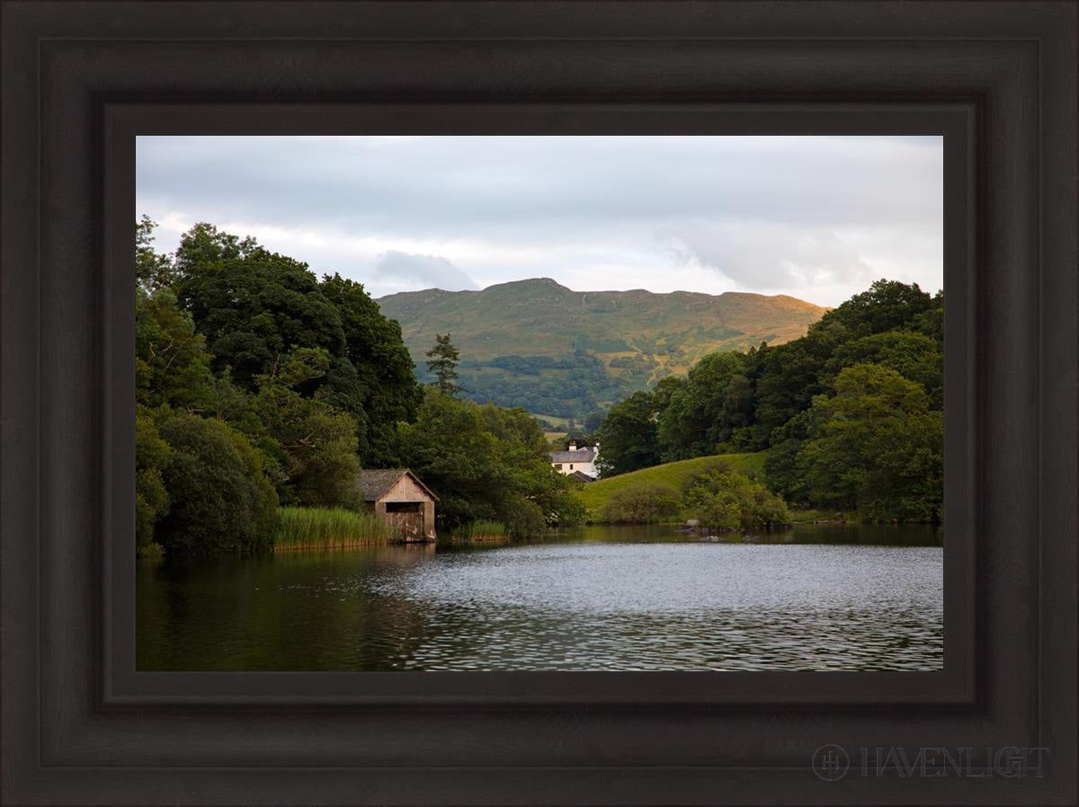 Plate 1 - Rydal Water Cottage Open Edition Canvas / 24 X 16 Brown 31 3/4 23 Art