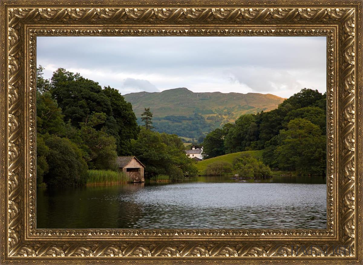 Plate 1 - Rydal Water Cottage Open Edition Canvas / 24 X 16 Gold 29 3/4 21 Art