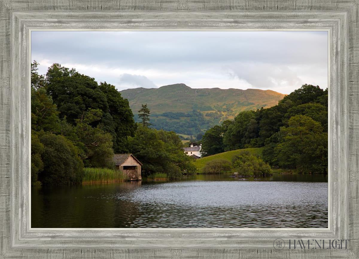 Plate 1 - Rydal Water Cottage Open Edition Canvas / 24 X 16 Silver 28 3/4 20 Art