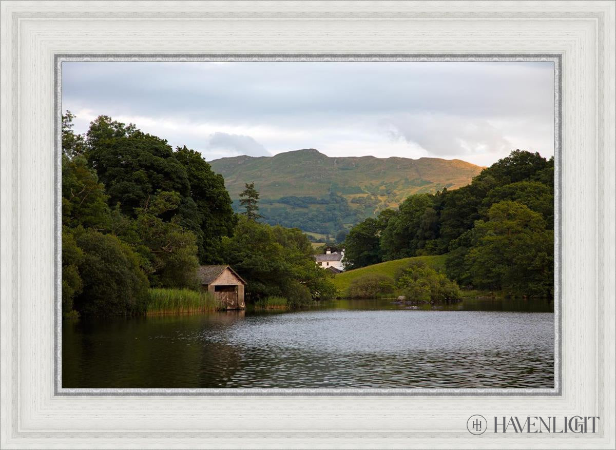 Plate 1 - Rydal Water Cottage Open Edition Canvas / 24 X 16 White 29 3/4 21 Art