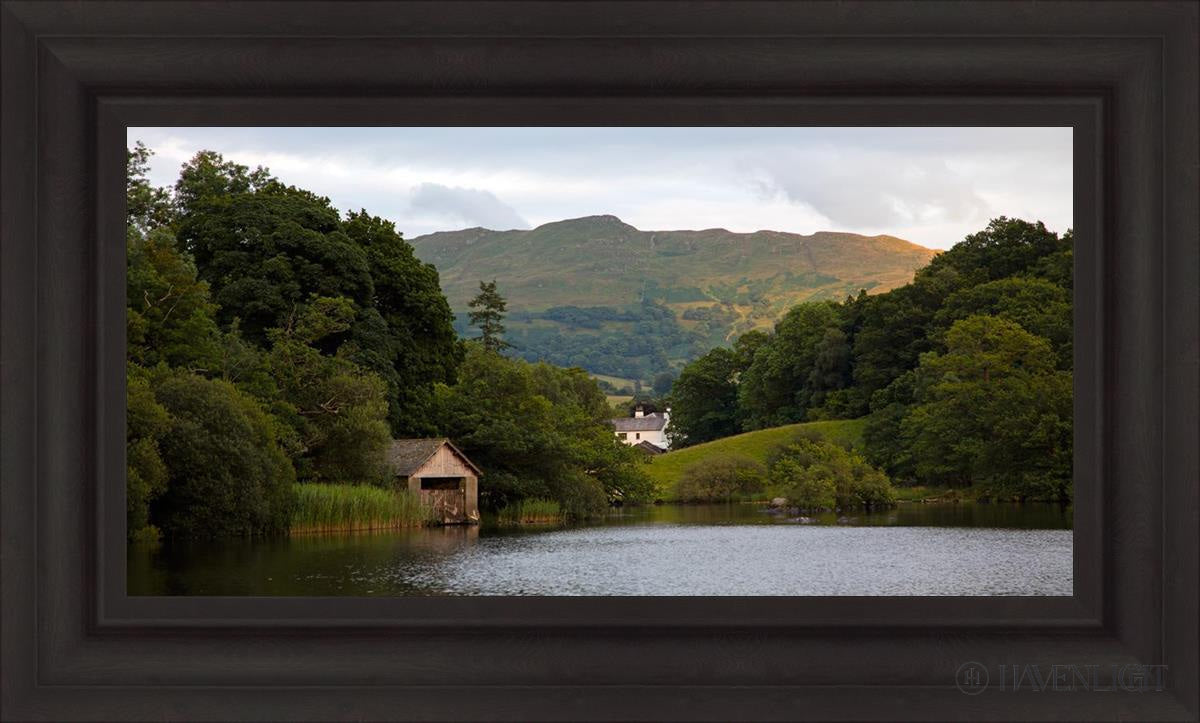 Plate 1 - Rydal Water Cottage Open Edition Canvas / 30 X 15 Brown 37 3/4 22 Art