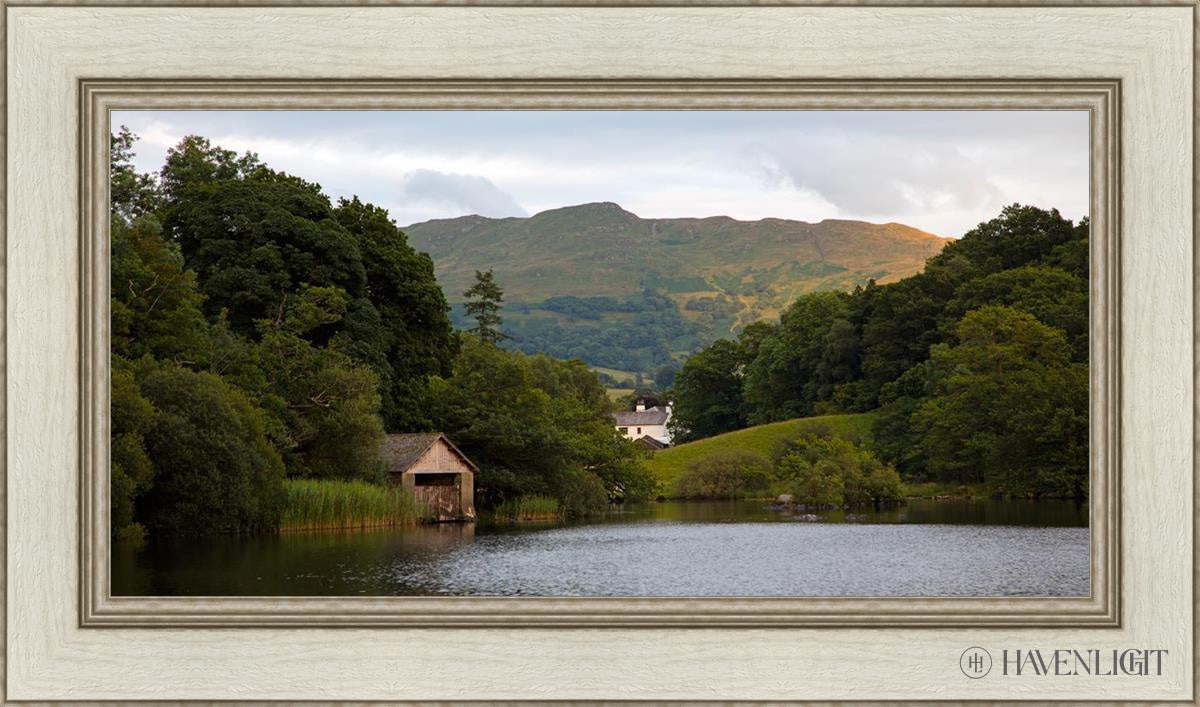 Plate 1 - Rydal Water Cottage Open Edition Canvas / 30 X 15 Ivory 36 1/2 21 Art