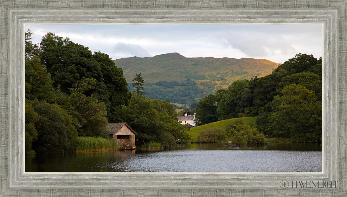 Plate 1 - Rydal Water Cottage Open Edition Canvas / 30 X 15 Silver 34 3/4 19 Art