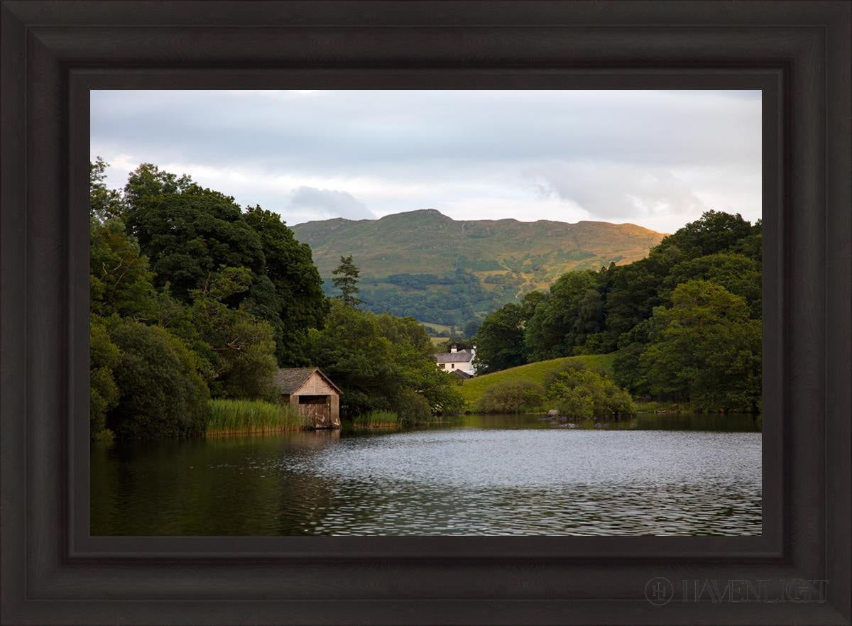 Plate 1 - Rydal Water Cottage Open Edition Canvas / 30 X 20 Brown 37 3/4 27 Art