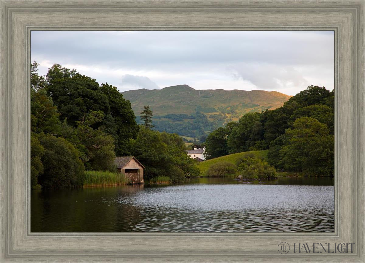 Plate 1 - Rydal Water Cottage Open Edition Canvas / 30 X 20 Gray 35 3/4 25 Art