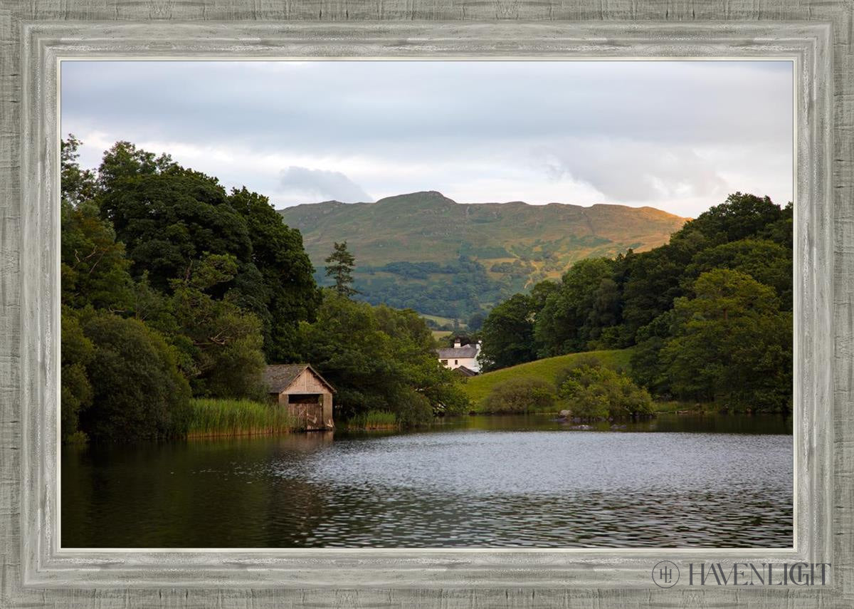 Plate 1 - Rydal Water Cottage Open Edition Canvas / 30 X 20 Silver 34 3/4 24 Art