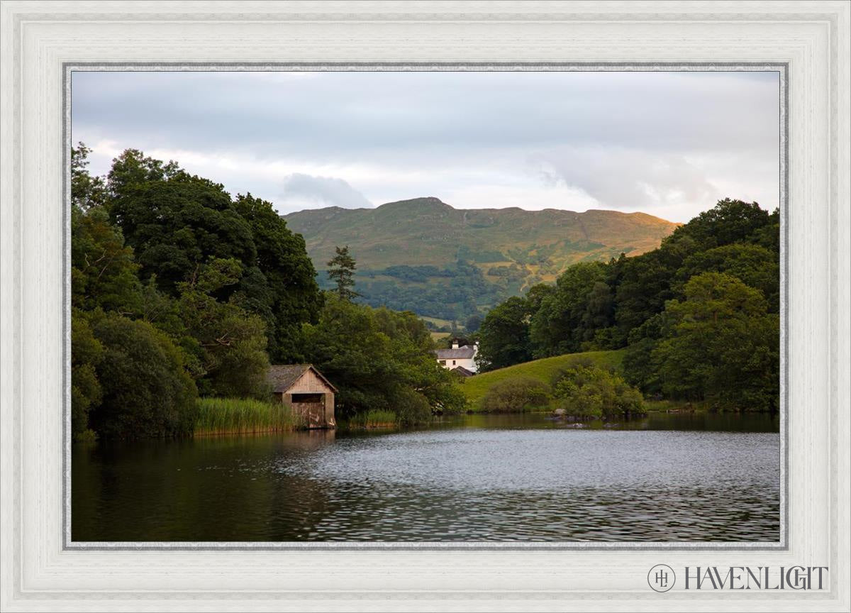 Plate 1 - Rydal Water Cottage Open Edition Canvas / 30 X 20 White 35 3/4 25 Art