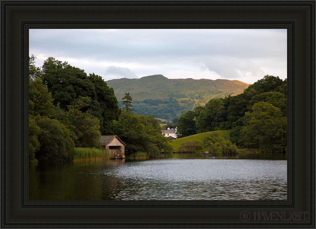 Plate 1 - Rydal Water Cottage Open Edition Canvas / 36 X 24 Black 43 3/4 31 Art