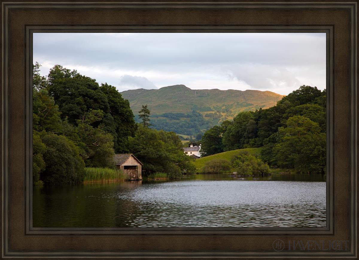 Plate 1 - Rydal Water Cottage Open Edition Canvas / 36 X 24 Brown 43 3/4 31 Art