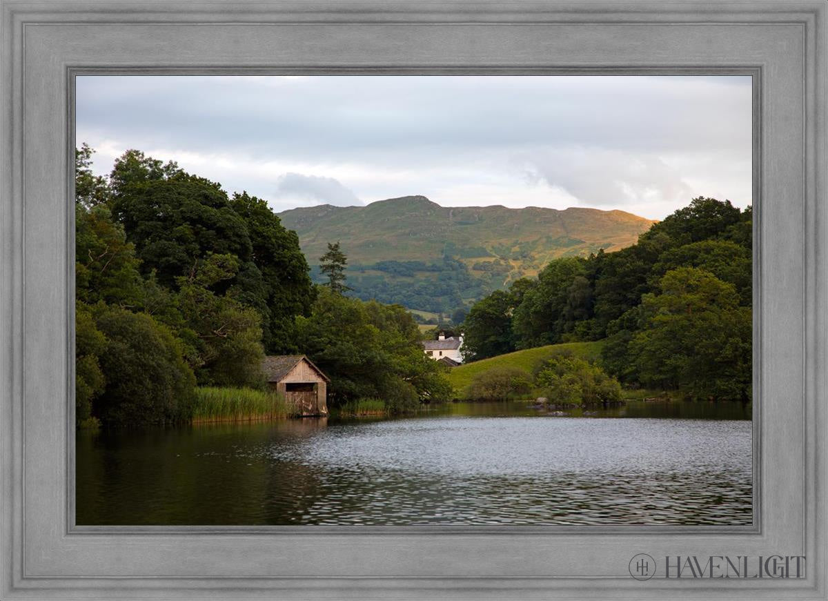 Plate 1 - Rydal Water Cottage Open Edition Canvas / 36 X 24 Gray 43 3/4 31 Art