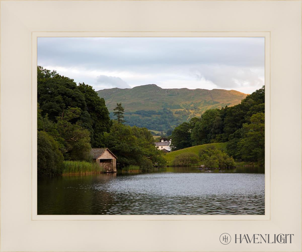 Plate 1 - Rydal Water Cottage Open Edition Print / 14 X 11 White 18 1/4 15 Art