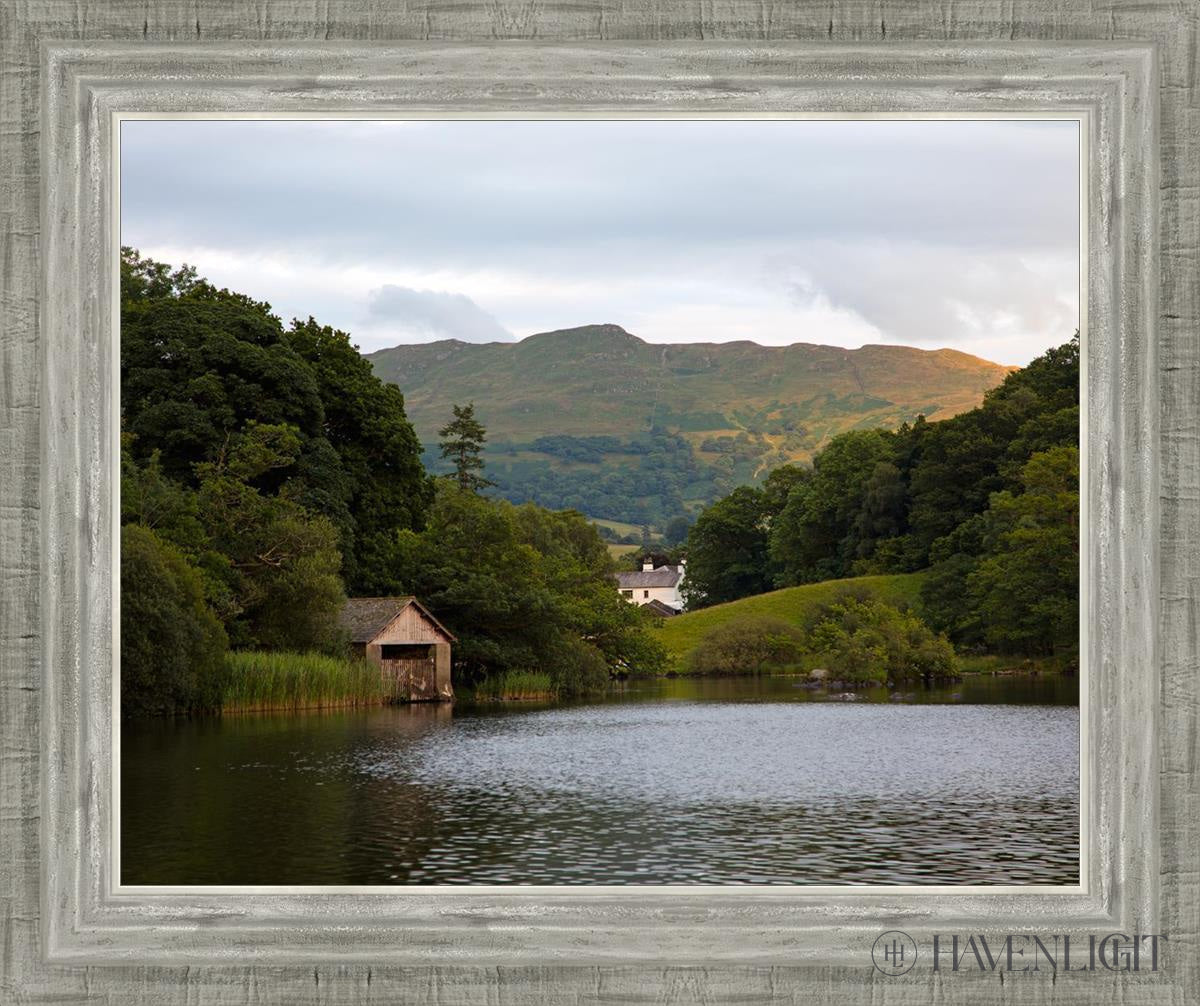 Plate 1 - Rydal Water Cottage Open Edition Print / 20 X 16 Silver 24 3/4 Art