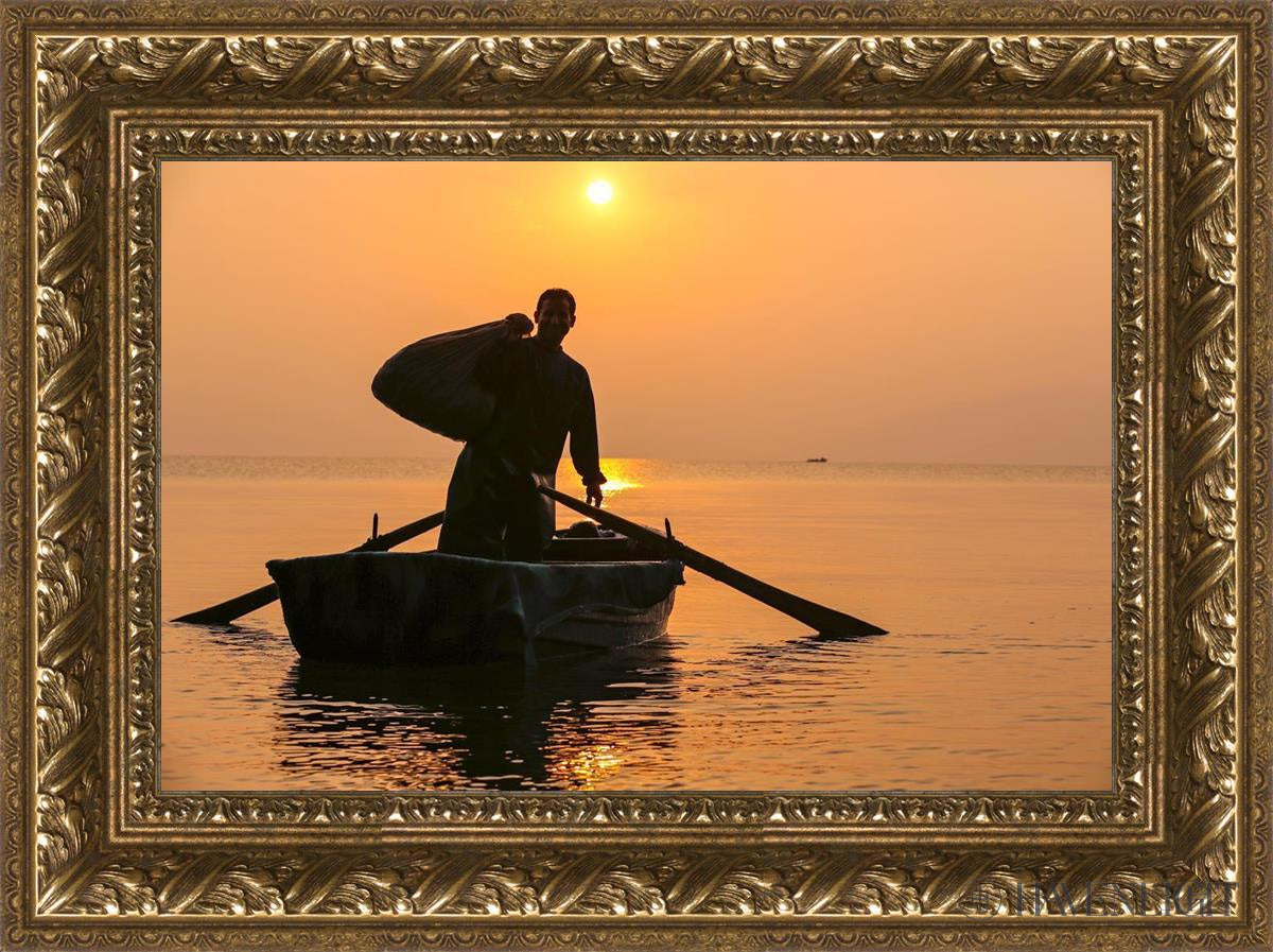 Plate 10 - Fishers Of Men Series 4 Open Edition Canvas / 18 X 12 Gold 23 3/4 17 Art