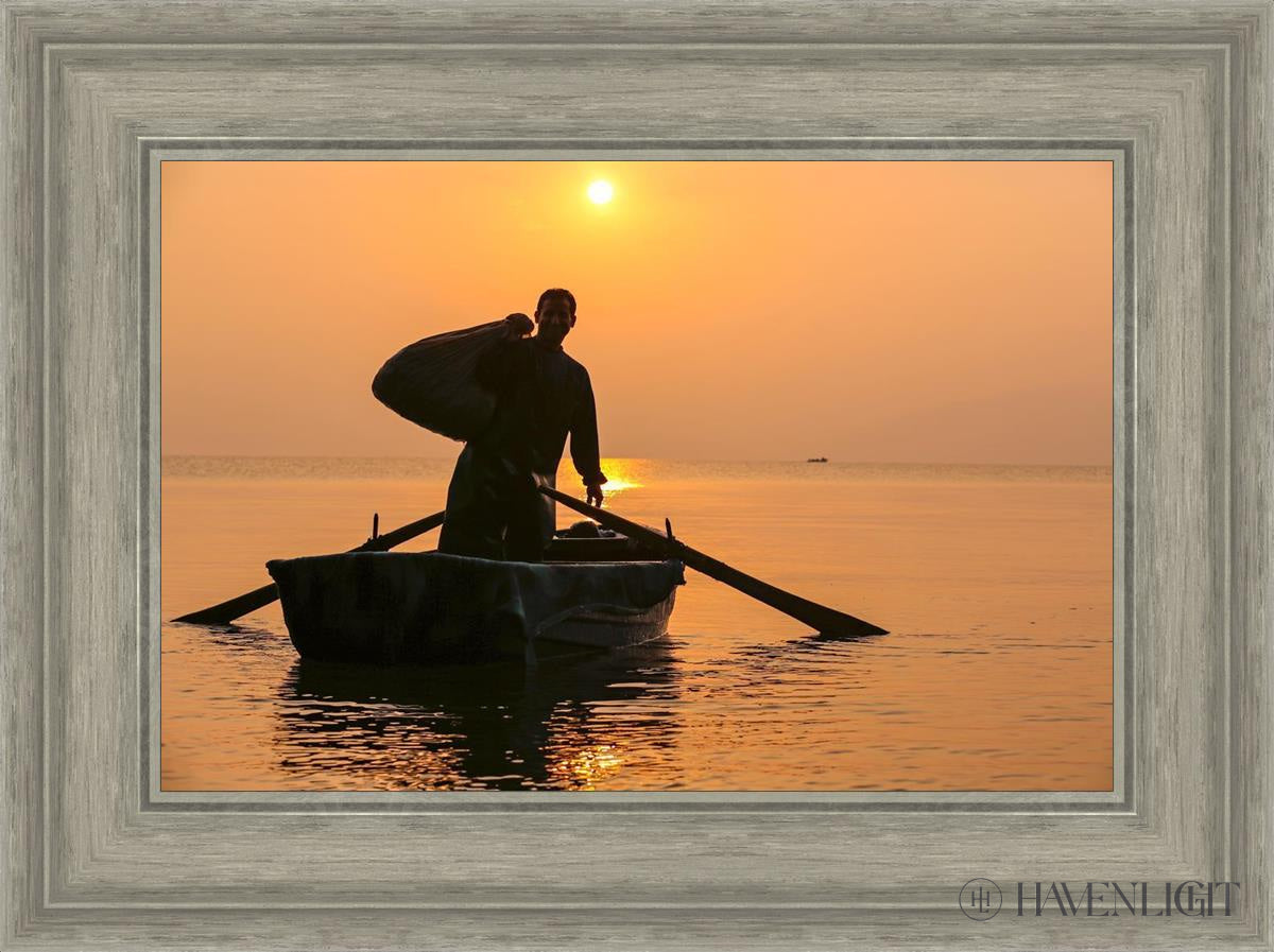 Plate 10 - Fishers Of Men Series 4 Open Edition Canvas / 18 X 12 Gray 23 3/4 17 Art