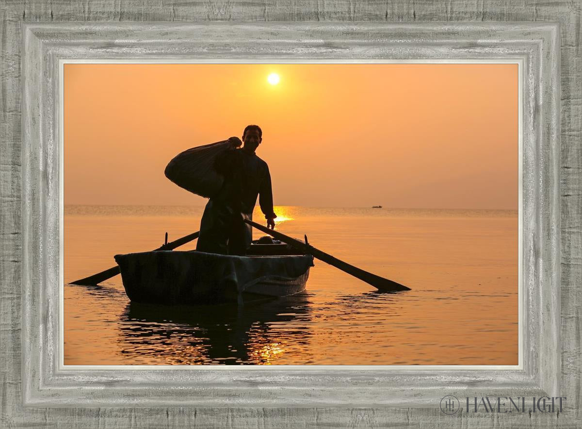 Plate 10 - Fishers Of Men Series 4 Open Edition Canvas / 18 X 12 Silver 22 3/4 16 Art