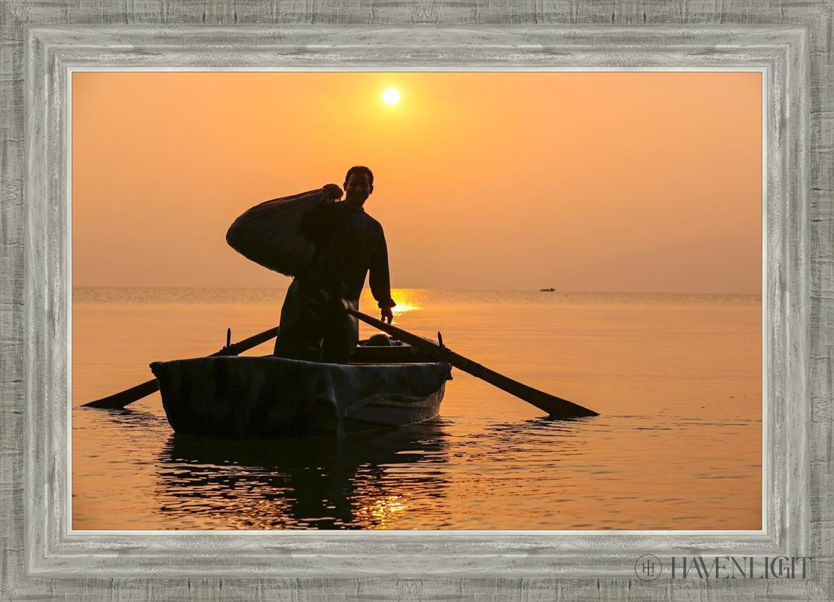 Plate 10 - Fishers Of Men Series 4 Open Edition Canvas / 24 X 16 Silver 28 3/4 20 Art