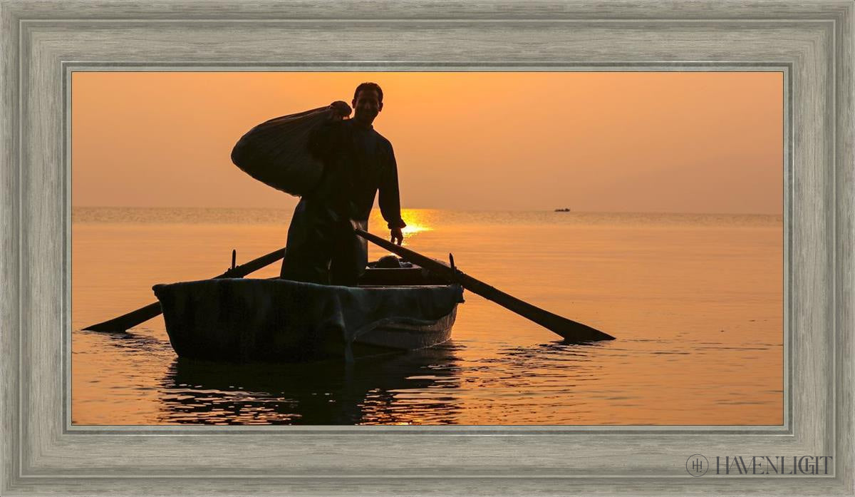 Plate 10 - Fishers Of Men Series 4 Open Edition Canvas / 30 X 15 Gray 35 3/4 20 Art