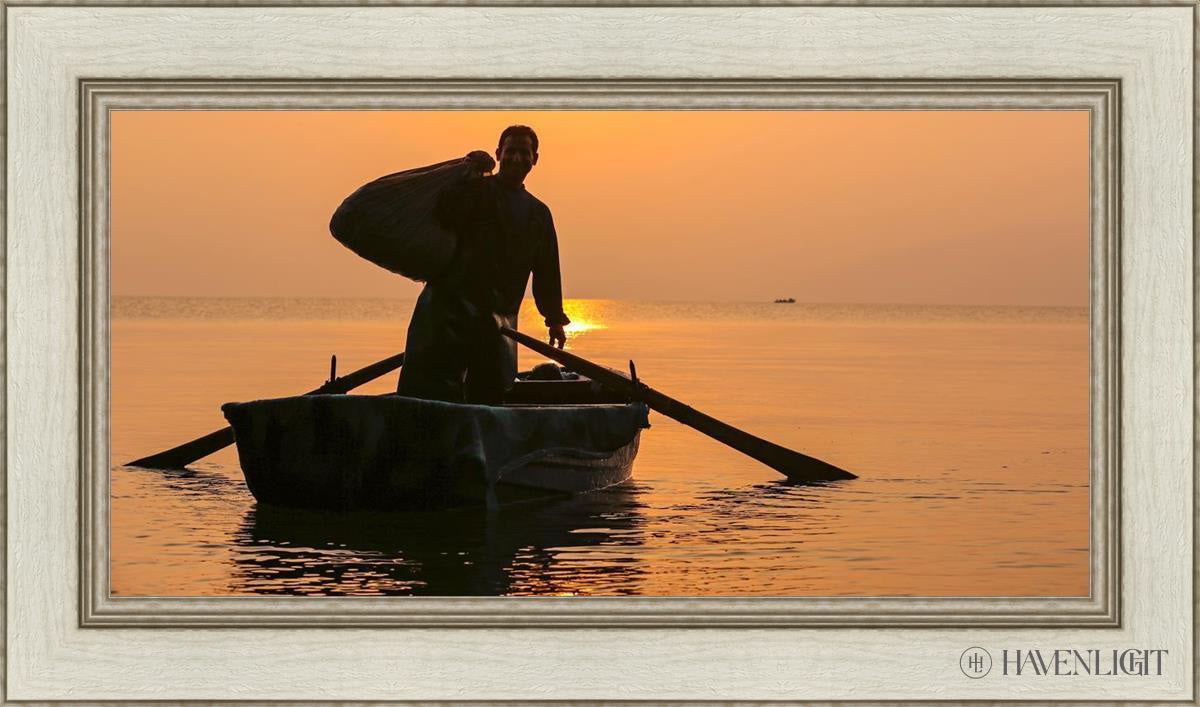 Plate 10 - Fishers Of Men Series 4 Open Edition Canvas / 30 X 15 Ivory 36 1/2 21 Art