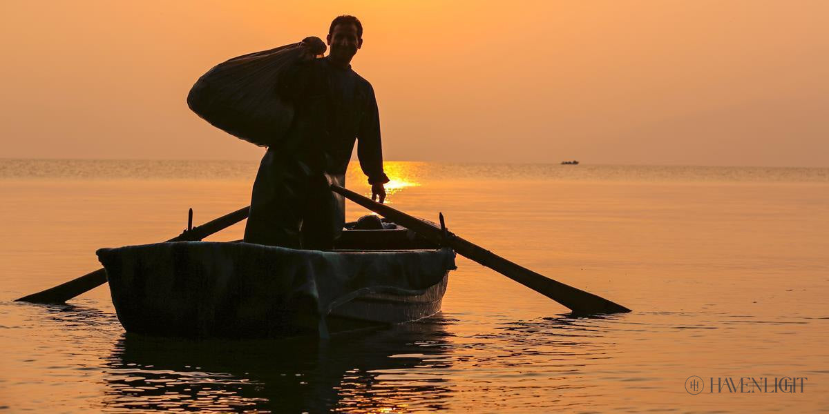 Plate 10 - Fishers Of Men Series 4 Open Edition Canvas / 30 X 15 Rolled In Tube Art
