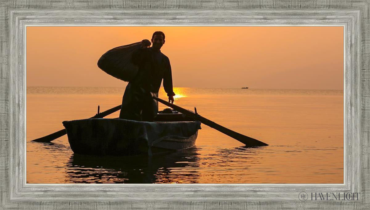 Plate 10 - Fishers Of Men Series 4 Open Edition Canvas / 30 X 15 Silver 34 3/4 19 Art