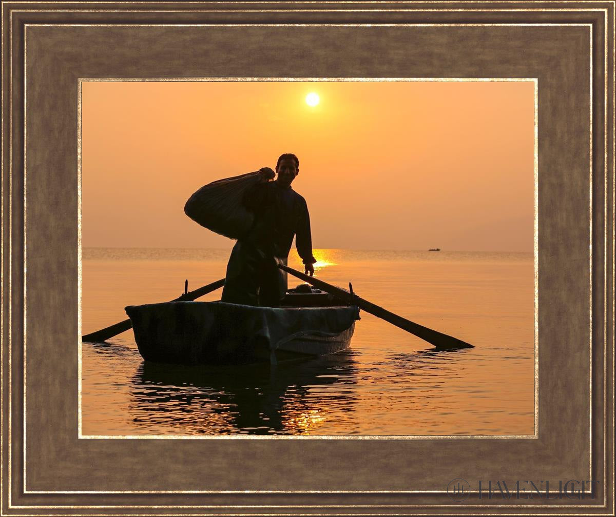 Plate 10 - Fishers Of Men Series 4 Open Edition Print / 14 X 11 Gold 18 3/4 15 Art