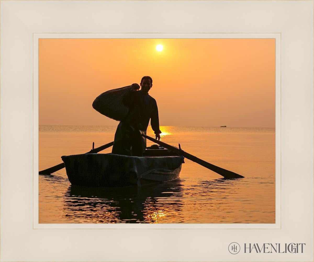Plate 10 - Fishers Of Men Series 4 Open Edition Print / 14 X 11 White 18 1/4 15 Art