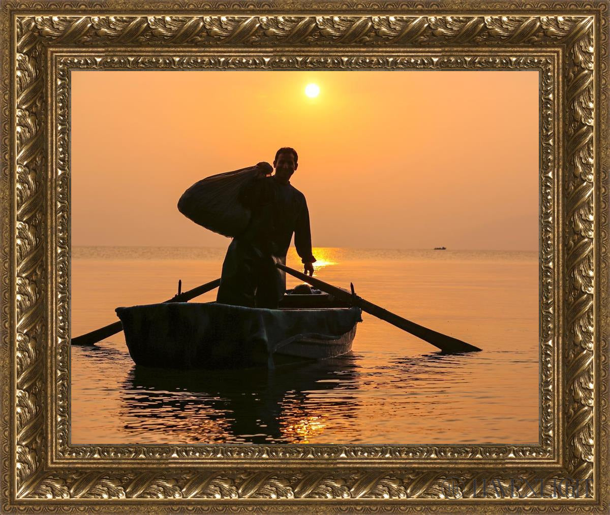 Plate 10 - Fishers Of Men Series 4 Open Edition Print / 20 X 16 Gold 25 3/4 21 Art