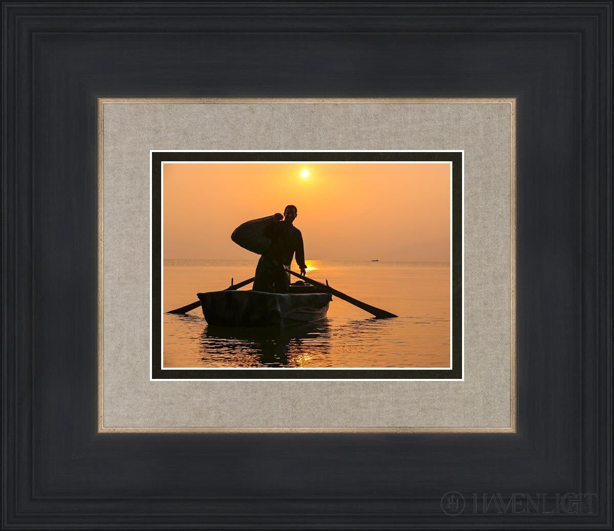 Plate 10 - Fishers Of Men Series 4 Open Edition Print / 7 X 5 Black 14 3/4 12 Art