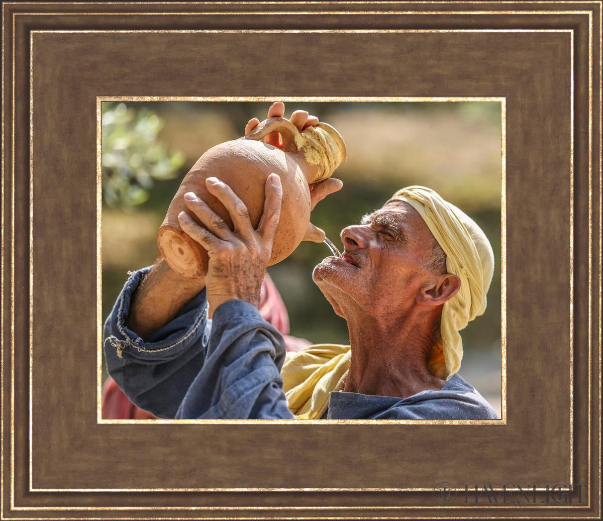 Plate 12 - The Shepherd Thirsts Open Edition Print / 10 X 8 Gold 14 3/4 Art