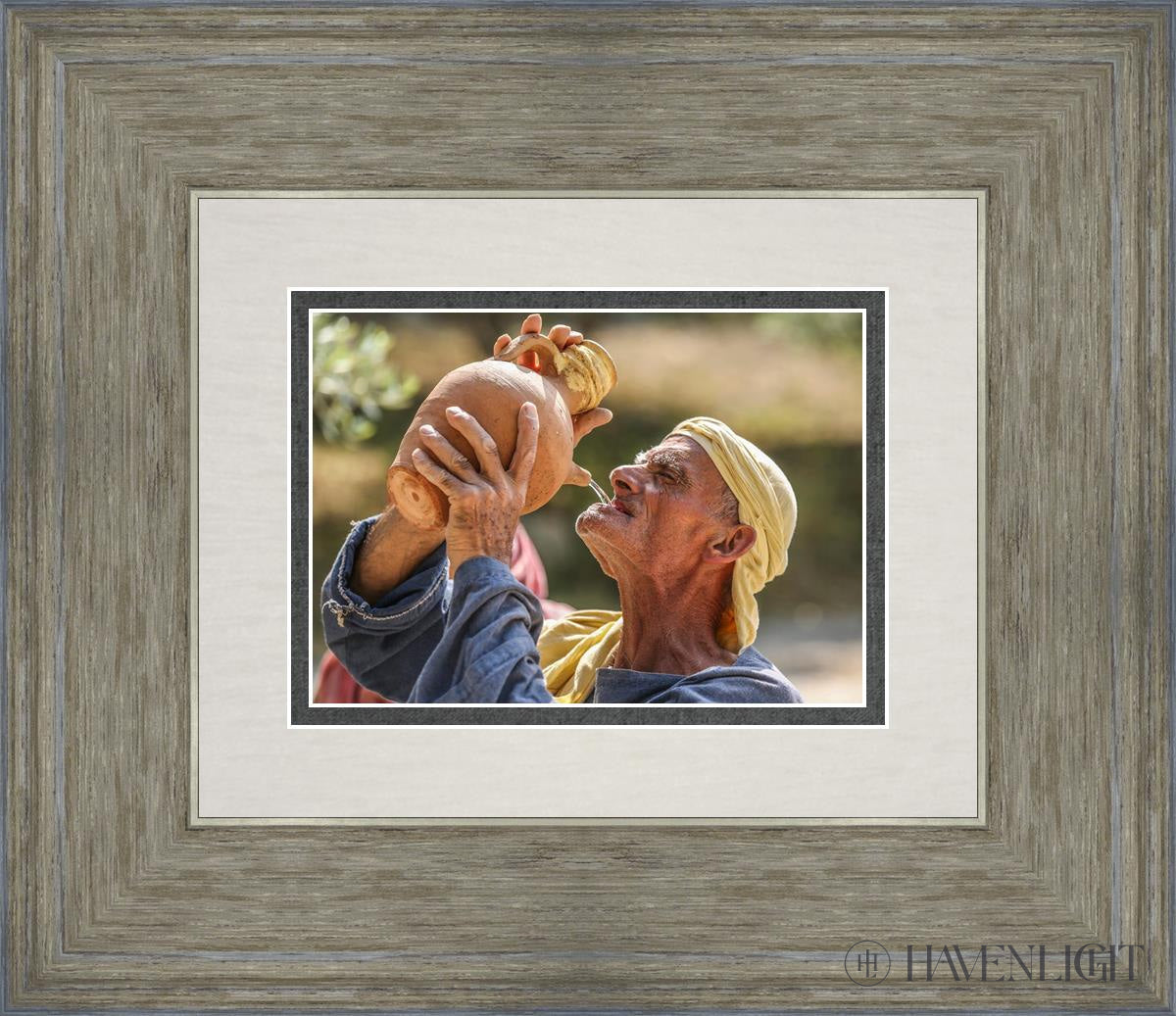 Plate 12 - The Shepherd Thirsts Open Edition Print / 7 X 5 Gray 14 3/4 Art