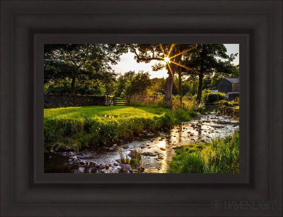Plate 4 - Downham Spring Brook At Sunset Open Edition Canvas / 18 X 12 Brown 25 3/4 19 Art