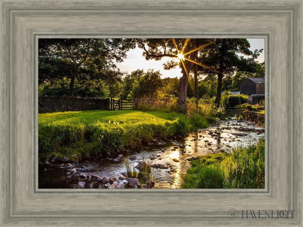 Plate 4 - Downham Spring Brook At Sunset Open Edition Canvas / 18 X 12 Gray 23 3/4 17 Art