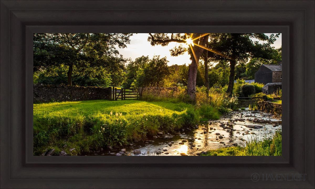 Plate 4 - Downham Spring Brook At Sunset Open Edition Canvas / 30 X 15 Brown 37 3/4 22 Art