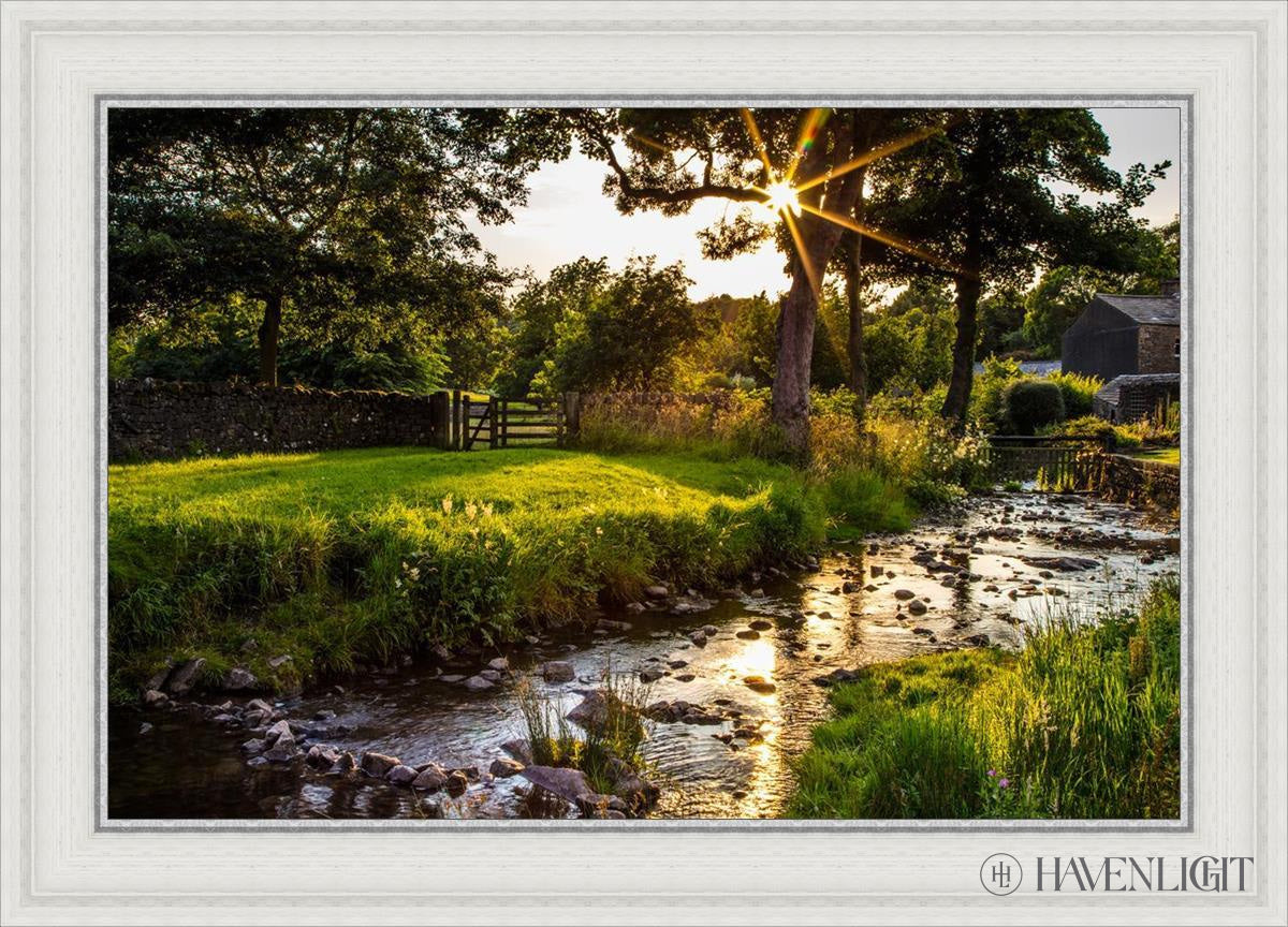 Plate 4 - Downham Spring Brook At Sunset Open Edition Canvas / 30 X 20 White 35 3/4 25 Art