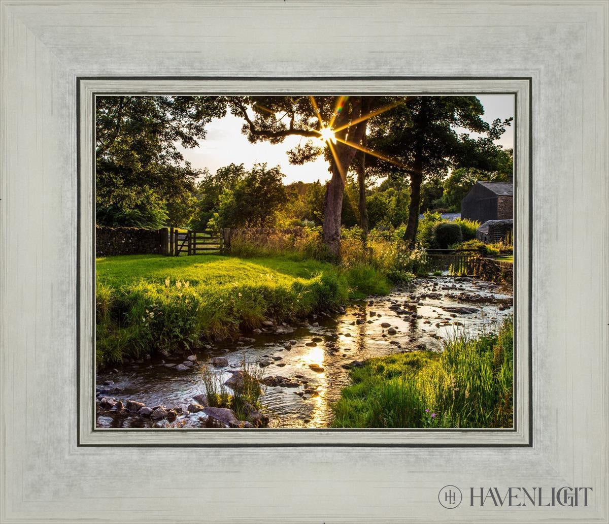 Plate 4 - Downham Spring Brook At Sunset Open Edition Print / 10 X 8 Silver 14 1/4 12 Art
