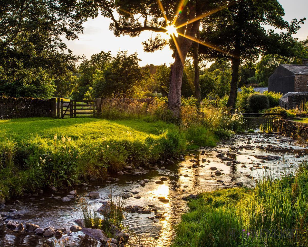 Plate 4 - Downham Spring Brook At Sunset Open Edition Print / 20 X 16 Only Art