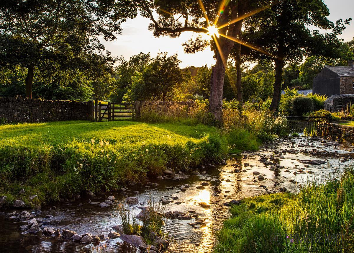 Plate 4 - Downham Spring Brook At Sunset Open Edition Print / 7 X 5 Only Art