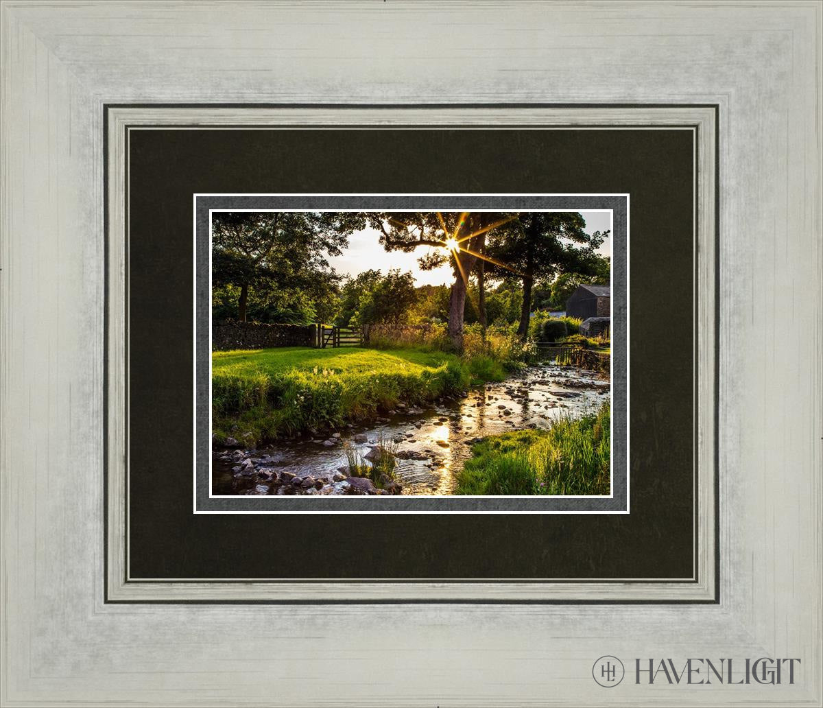 Plate 4 - Downham Spring Brook At Sunset Open Edition Print / 7 X 5 Silver 14 1/4 12 Art