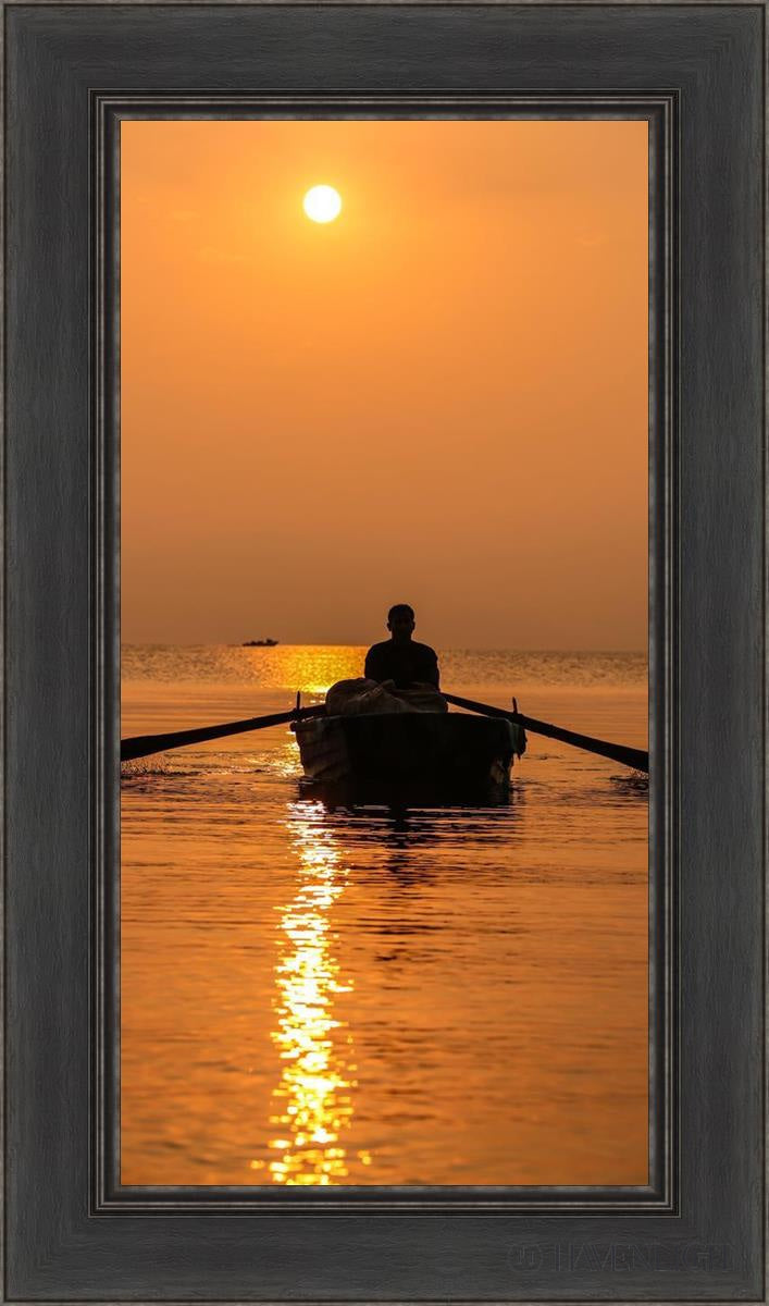 Plate 7 - Fishers Of Men Series 2 Open Edition Canvas / 15 X 30 Black 21 1/2 36 Art