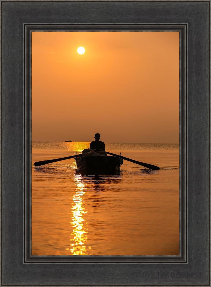 Plate 7 - Fishers Of Men Series 2 Open Edition Canvas / 16 X 24 Black 22 1/2 30 Art