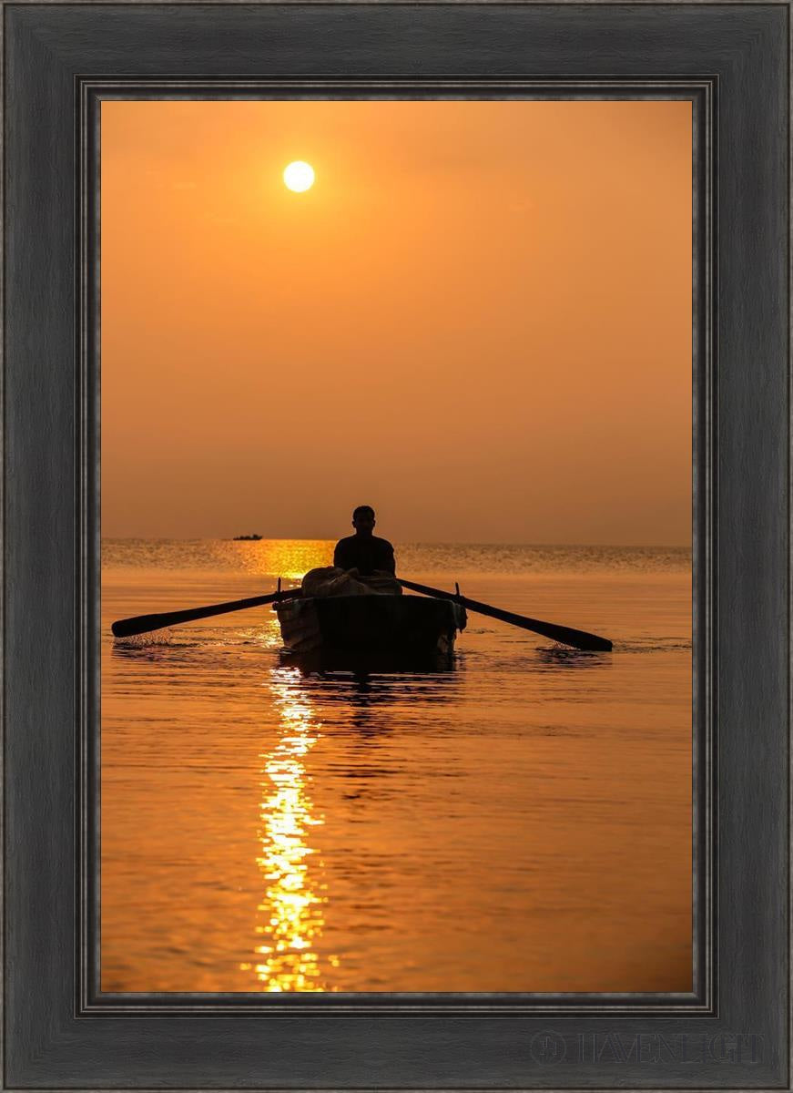 Plate 7 - Fishers Of Men Series 2 Open Edition Canvas / 20 X 30 Black 26 1/2 36 Art