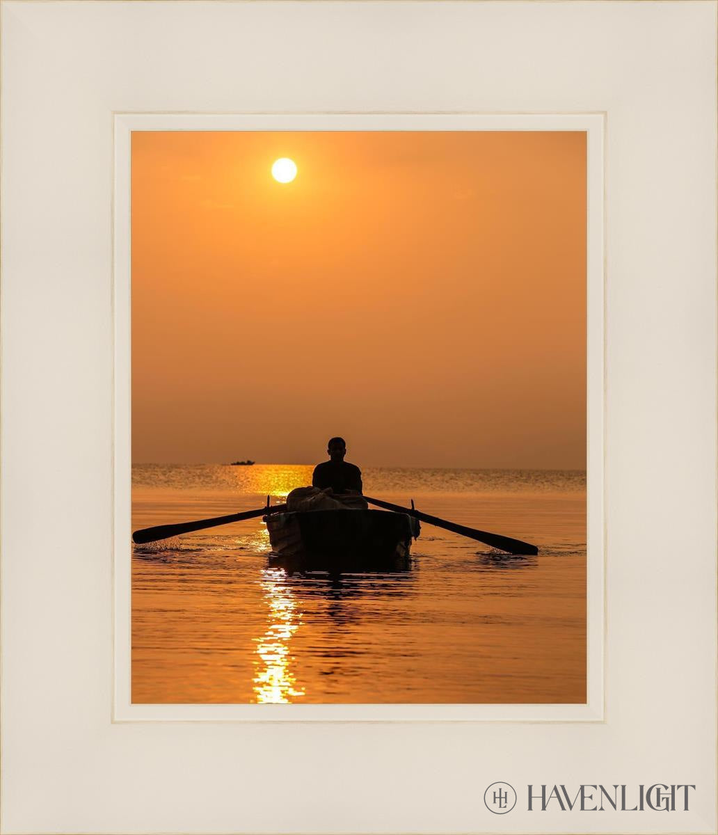 Plate 7 - Fishers Of Men Series 2 Open Edition Print / 8 X 10 White 12 1/4 14 Art