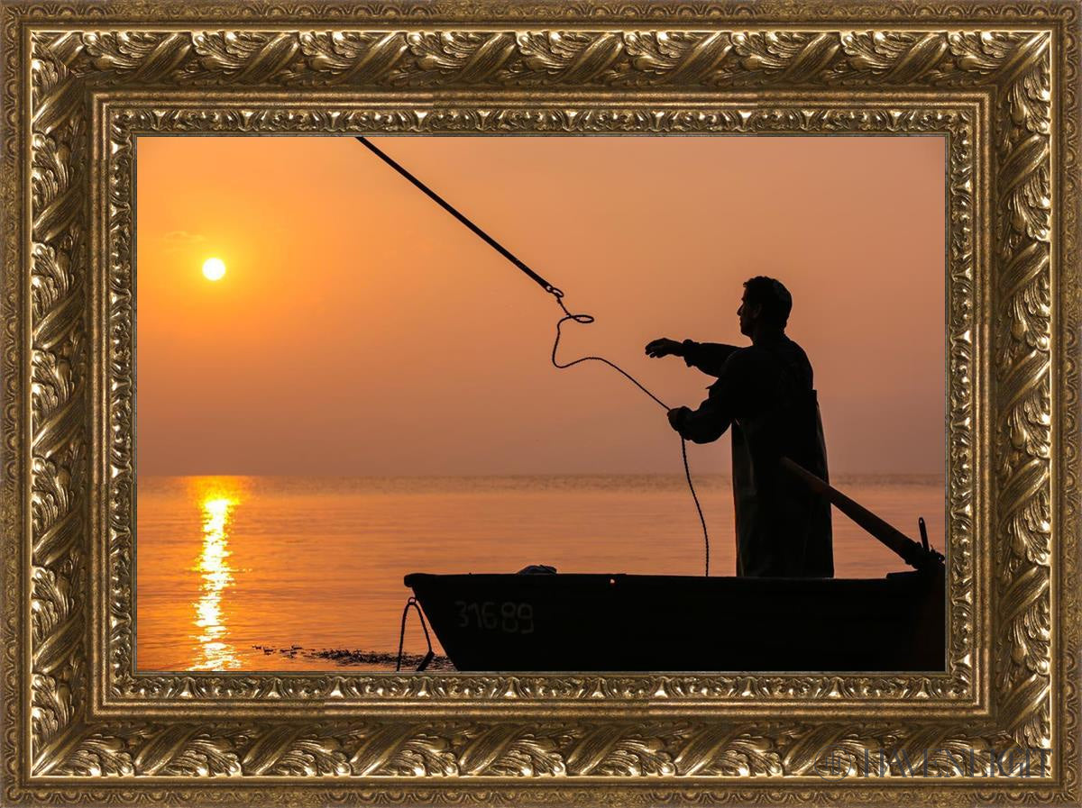 Plate 8 - Fishers Of Men Series 3 Open Edition Canvas / 18 X 12 Gold 23 3/4 17 Art