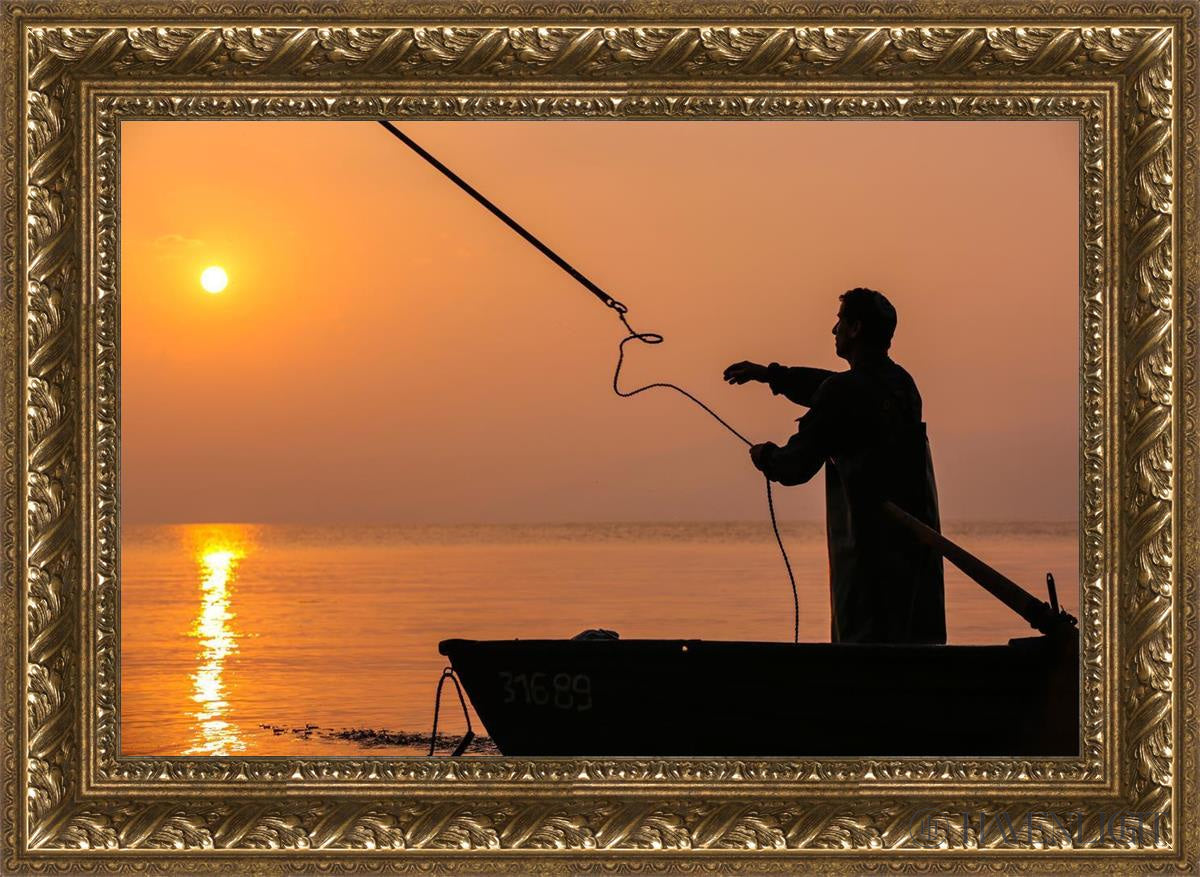 Plate 8 - Fishers Of Men Series 3 Open Edition Canvas / 24 X 16 Gold 29 3/4 21 Art