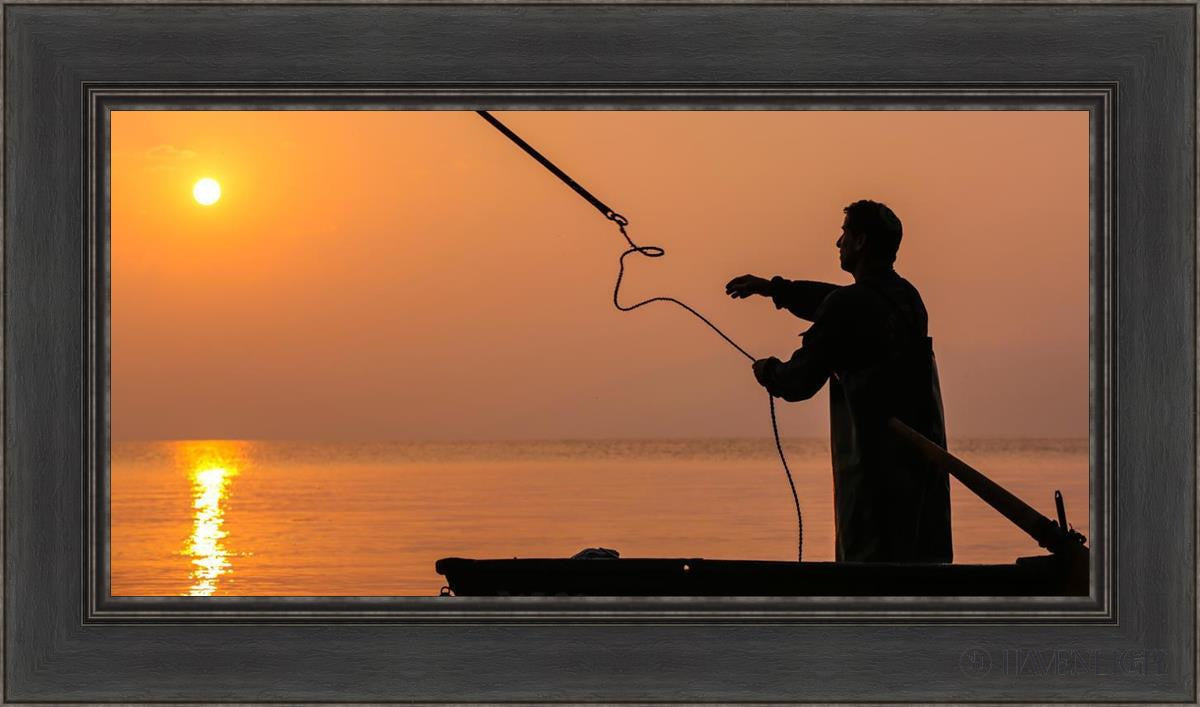 Plate 8 - Fishers Of Men Series 3 Open Edition Canvas / 30 X 15 Black 36 1/2 21 Art