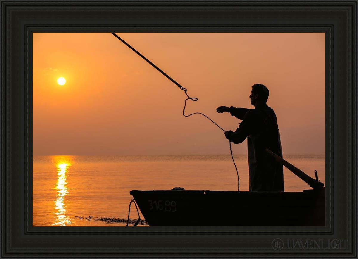 Plate 8 - Fishers Of Men Series 3 Open Edition Canvas / 36 X 24 Black 43 3/4 31 Art