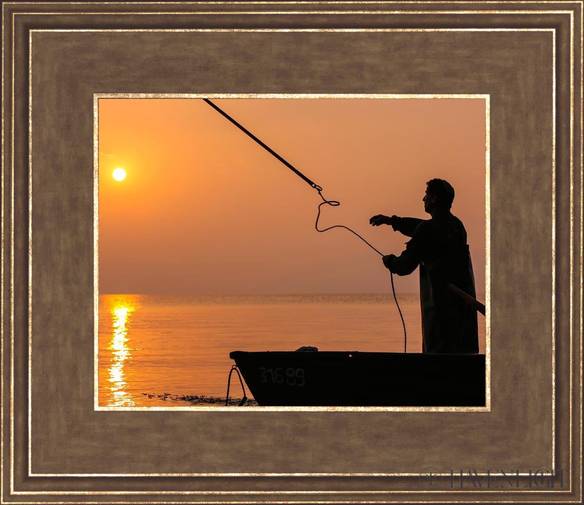 Plate 8 - Fishers Of Men Series 3 Open Edition Print / 10 X Gold 14 3/4 12 Art