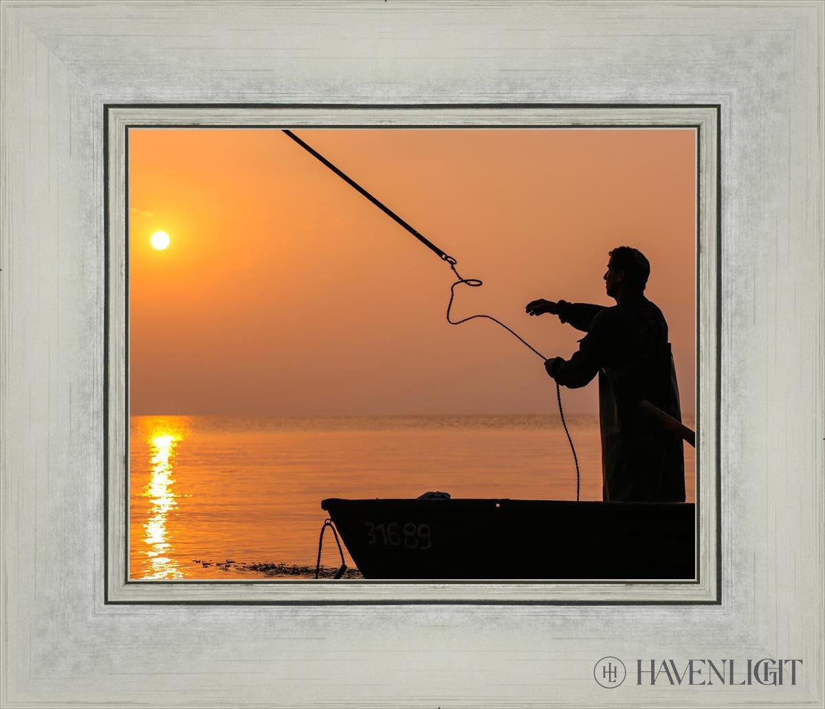 Plate 8 - Fishers Of Men Series 3 Open Edition Print / 10 X Silver 14 1/4 12 Art