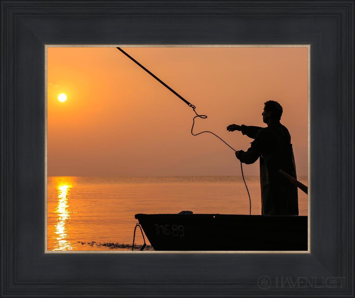 Plate 8 - Fishers Of Men Series 3 Open Edition Print / 14 X 11 Black 18 3/4 15 Art